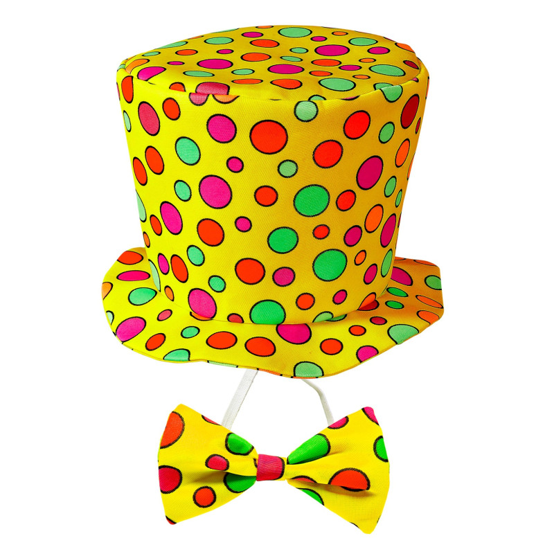 Klaunský klobúk a motýlik